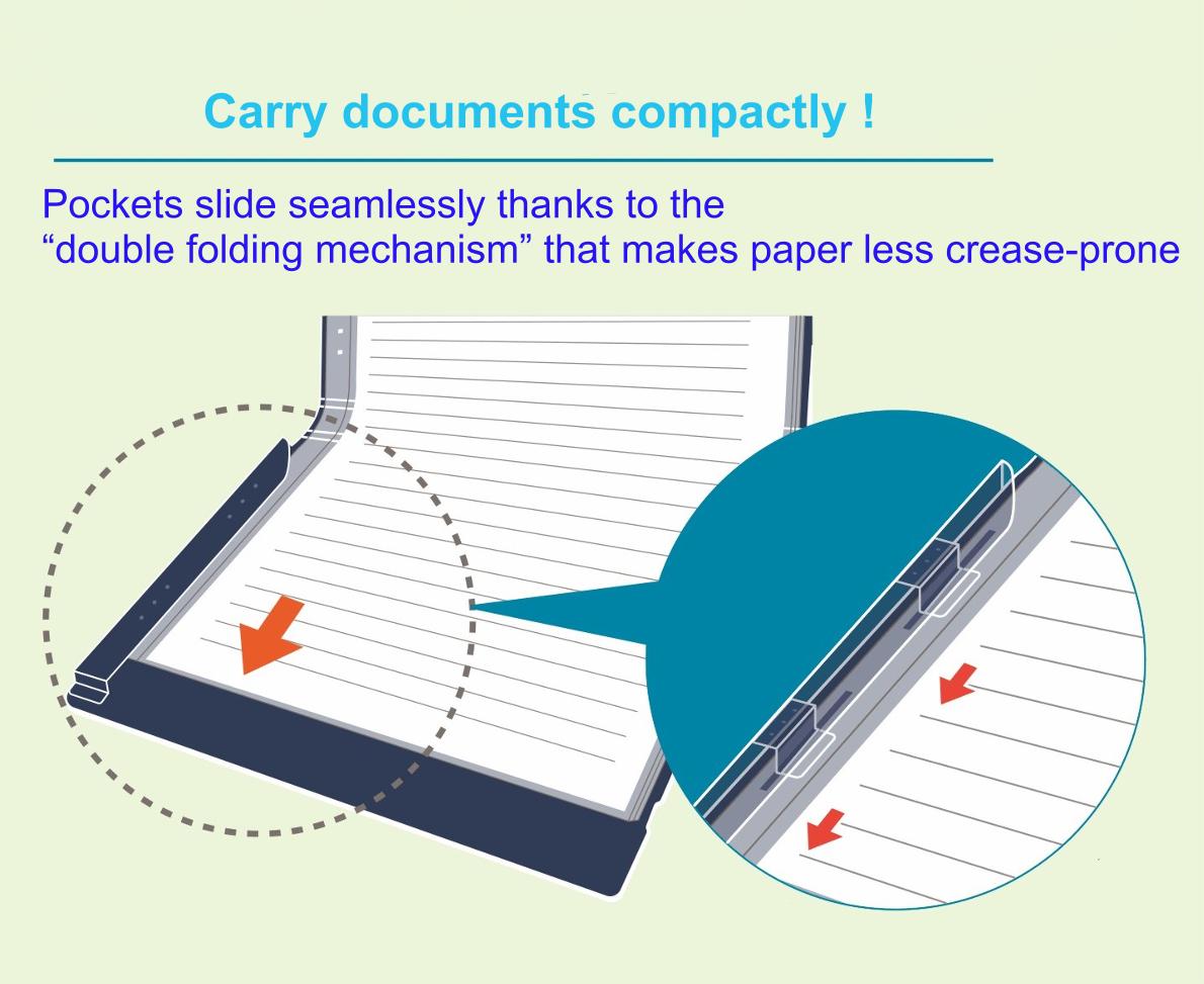 japanese stationery folder half A4 format